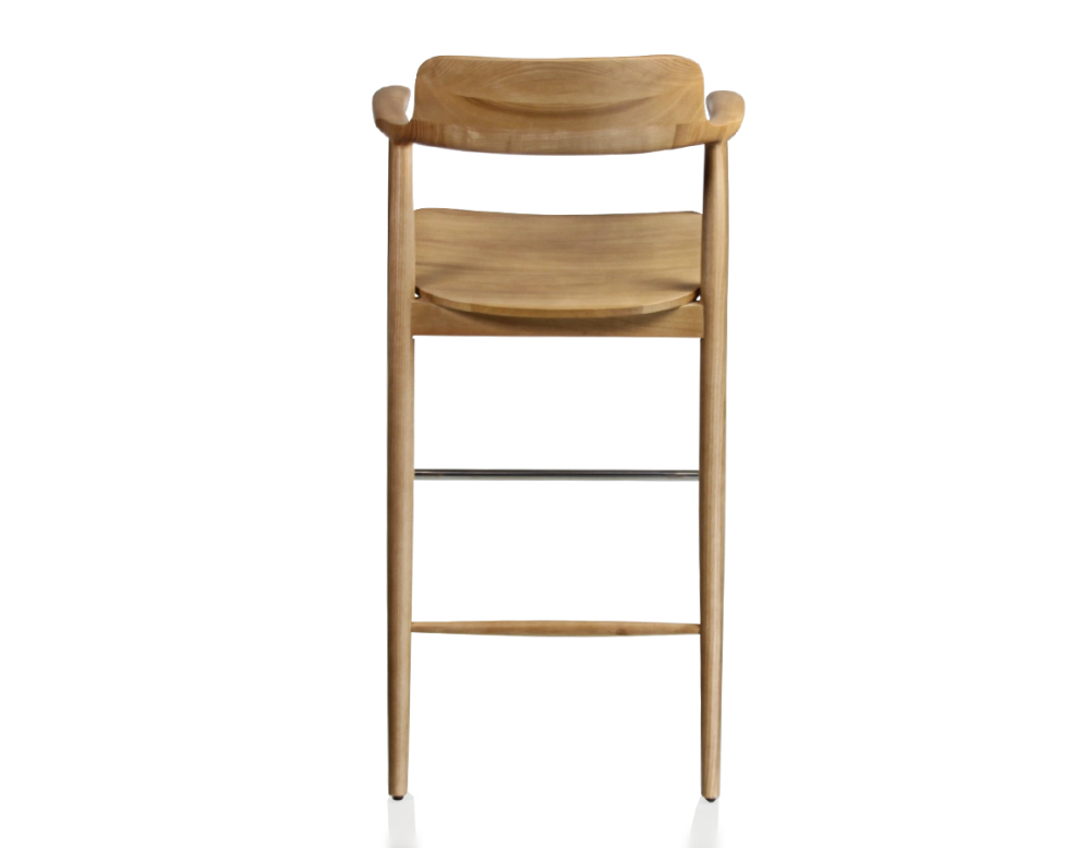 Bar stool h80 cm natural wood stain Bar stool h80 cm natural wood stain