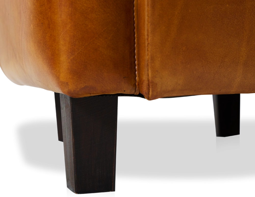 Leather club armchair cognac Leather club armchair cognac