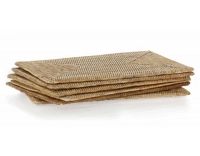 Natural rattan placemat, sold individually Natural rattan placemat, sold individually