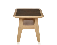 Rectangular coffee table in oak and ceramic with natural stained wood, oxidised brown ceramic top 100x50 cm Rectangular coffee table in oak and ceramic with natural stained wood, oxidised brown ceramic top 100x50 cm