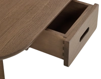 Bureau scandinave en chêne teinte noyer L120 cm Bureau scandinave en chêne teinte noyer L120 cm