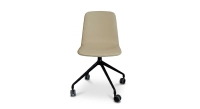 Office chair with 5 branches assise tissu kaki clair