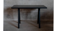 Bureau design en chêne teinte noire L120 cm