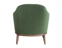Designer armchair forest green and cream fabric Designer armchair forest green and cream fabric