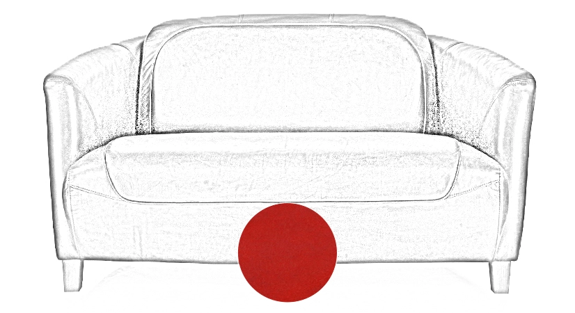 2 seater leather club sofa red 2 seater leather club sofa red