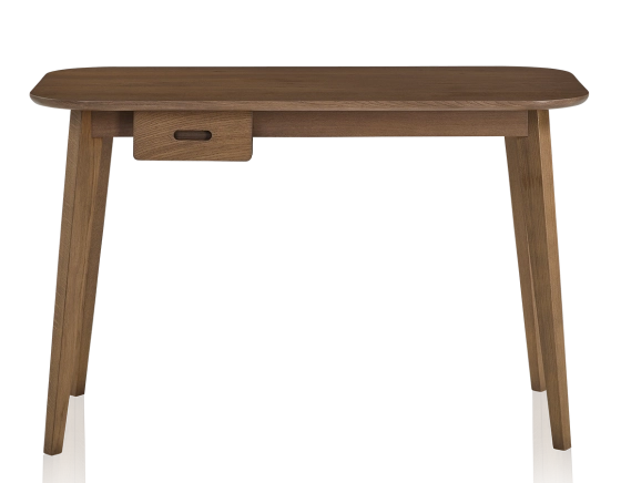 Bureau scandinave en chêne teinte noyer L120 cm