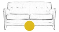 2 seater leather club sofa yellow studded armrests 2 seater leather club sofa yellow studded armrests