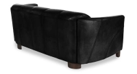 3 seater leather club sofa black 3 seater leather club sofa black