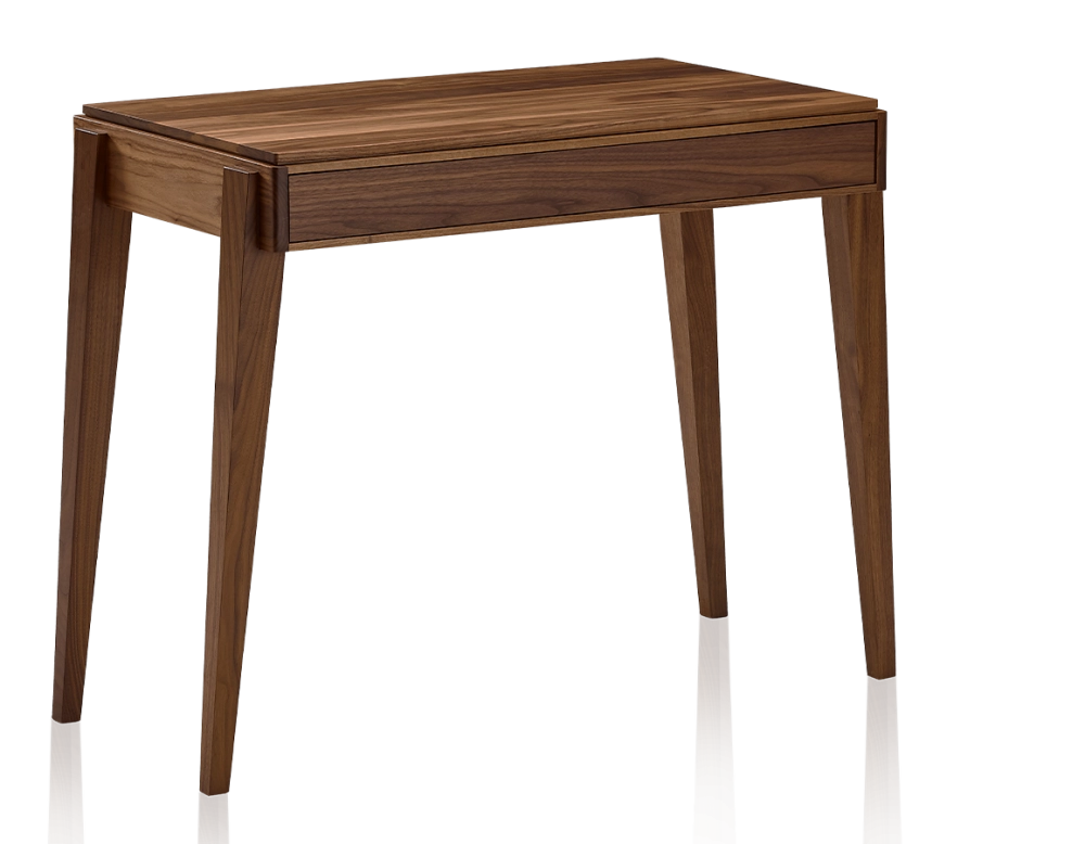 Bureau scandinave en noyer teinte naturelle L100 cm Bureau scandinave en noyer teinte naturelle L100 cm