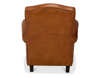 Fauteuil club cuir marron clair Fauteuil club cuir marron clair