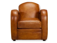 Fauteuil club cuir cognac Fauteuil club cuir cognac