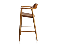 Bar stool h80 cm cherry-stained wood Bar stool h80 cm cherry-stained wood