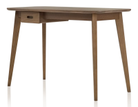 Bureau scandinave en chêne teinte noyer L120 cm Bureau scandinave en chêne teinte noyer L120 cm