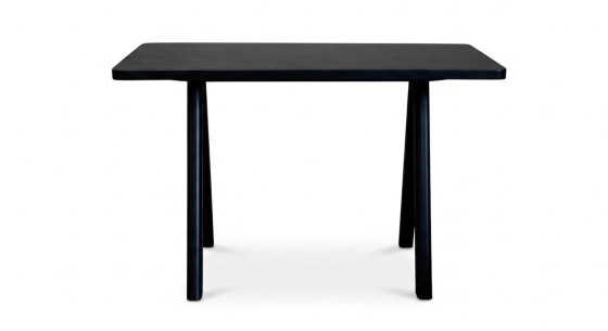 Bureau design en chêne teinte noire L120 cm