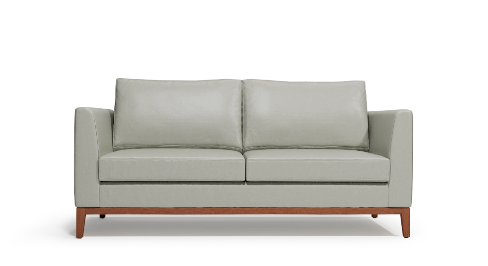 2.5-seater sofa design pearl grey leather 2.5-seater sofa design pearl grey leather