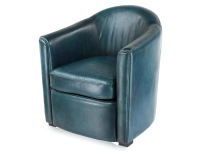 Fauteuil club cuir bleu Fauteuil club cuir bleu