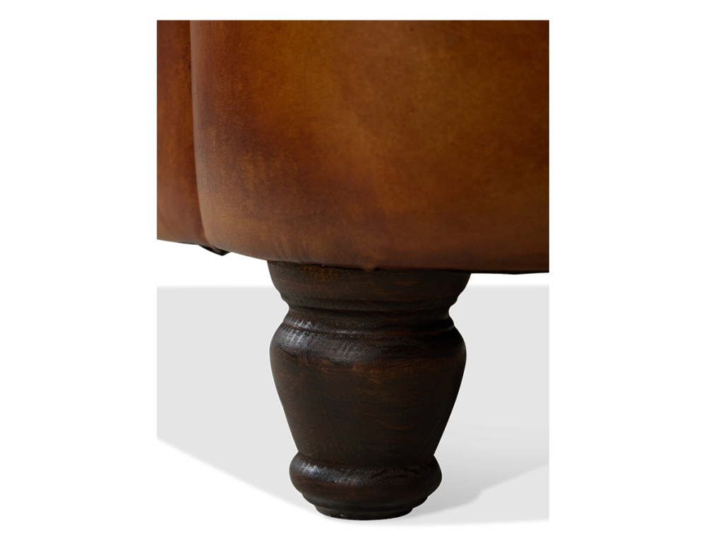 Fauteuil club cuir marron clair Fauteuil club cuir marron clair