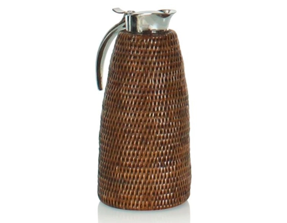 Thermos en rotin brun 1 litre