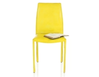 Vintage leather chair yellow Vintage leather chair yellow