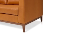 Canapé design 2,5 places cuir caramel Canapé design 2,5 places cuir caramel
