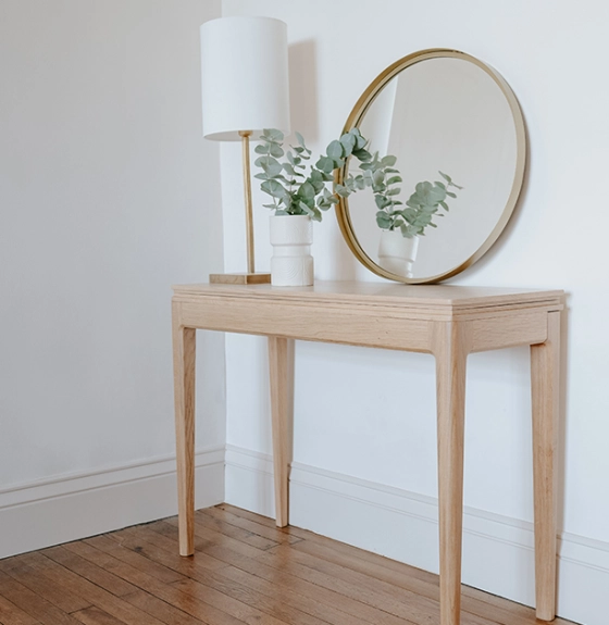 Lampe salon grande dorée abat jour ivoire