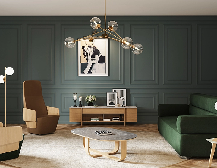 Oval coffee table in oak and ceramic with natural stained wood, slate effect ceramic top 120x80 cm Oval coffee table in oak and ceramic with natural stained wood, slate effect ceramic top 120x80 cm