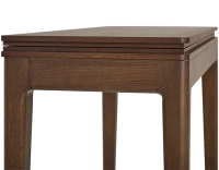 Console pliante en chêne teinte marron foncé 100x40 cm Console pliante en chêne teinte marron foncé 100x40 cm