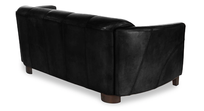 Canapé club cuir 3 places noir Canapé club cuir 3 places noir