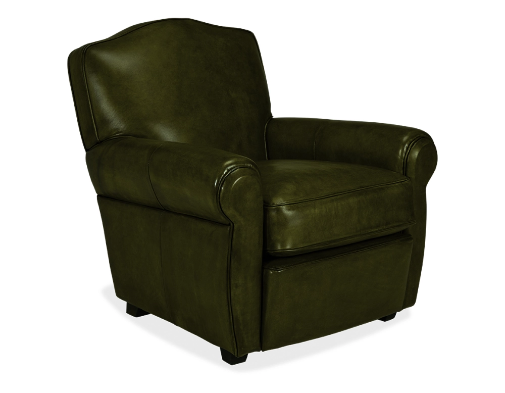 Fauteuil club cuir vert olive Fauteuil club cuir vert olive