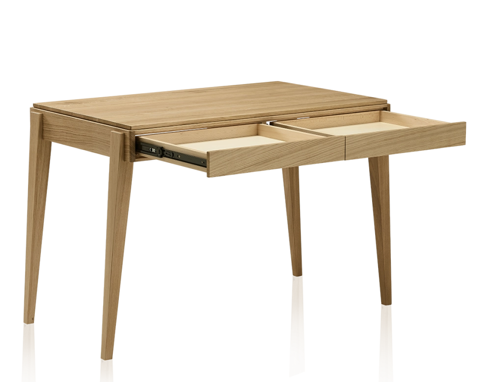 Bureau scandinave en chêne teinte naturelle L120 cm Bureau scandinave en chêne teinte naturelle L120 cm