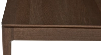 Extendable oak table for 8 to 12 people with dark brown stained wood top and extensions 180x100 cm Extendable oak table for 8 to 12 people with dark brown stained wood top and extensions 180x100 cm