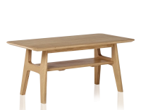 Rectangular oak coffee table natural tint 100x50 cm 100x50 cm Rectangular oak coffee table natural tint 100x50 cm 100x50 cm