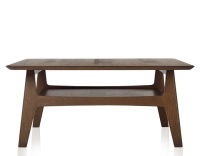 Table basse carrée en chêne teinte marron foncé 100x100 cm 100x100 cm Table basse carrée en chêne teinte marron foncé 100x100 cm 100x100 cm