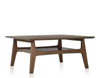 Square oak coffee table walnut stain 100x100 cm 100x100 cm Square oak coffee table walnut stain 100x100 cm 100x100 cm