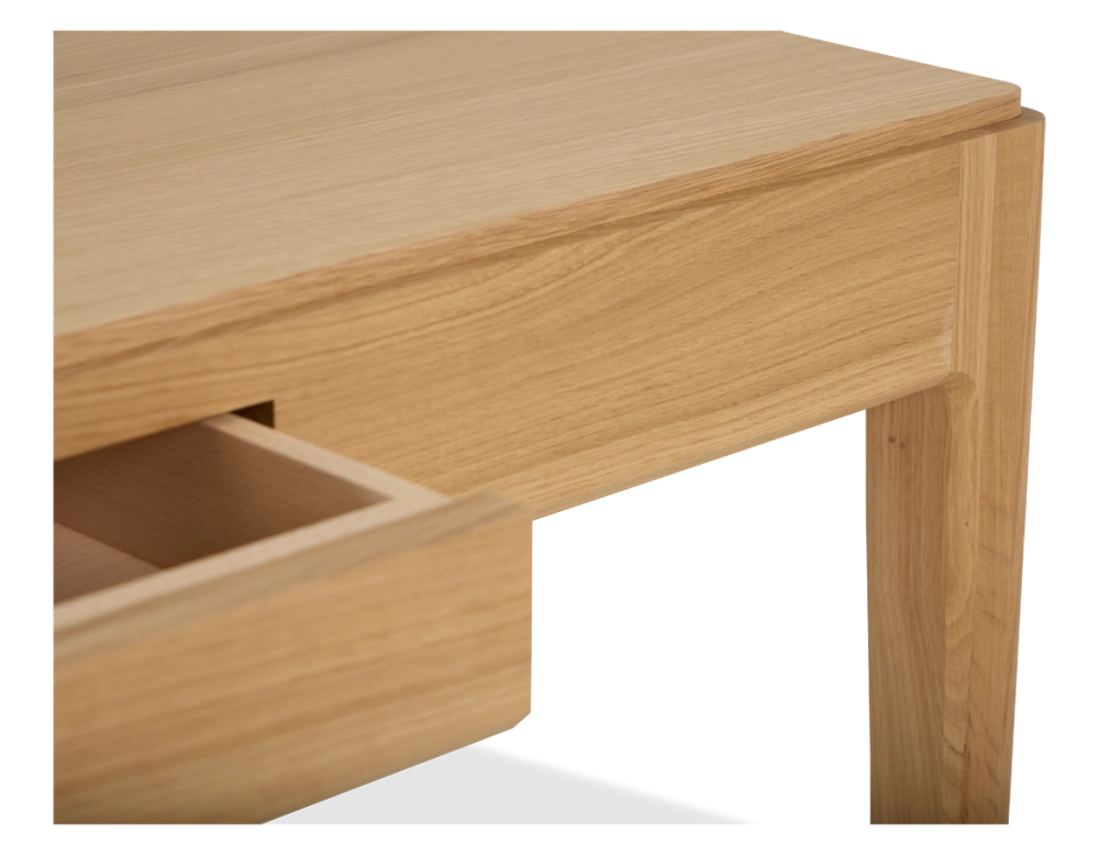 Bureau design en chêne teinte naturelle L80 cm Bureau design en chêne teinte naturelle L80 cm