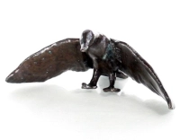 Bronze animalier canard en amerrissage Bronze animalier canard en amerrissage