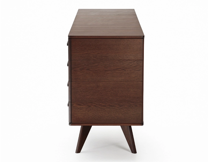 Buffet 3 portes en chêne bois teinte foncé Buffet 3 portes en chêne bois teinte foncé