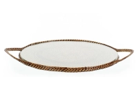 Plateau a fromage rond en fleur de rotin Plateau a fromage rond en fleur de rotin