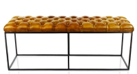 Banc Chesterfield cuir cognac Banc Chesterfield cuir cognac