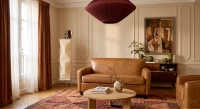 Canapé club cuir 2 places cognac