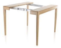 Console extensible en chêne avec 2 allonges teinte naturelle 100x50 cm Console extensible en chêne avec 2 allonges teinte naturelle 100x50 cm