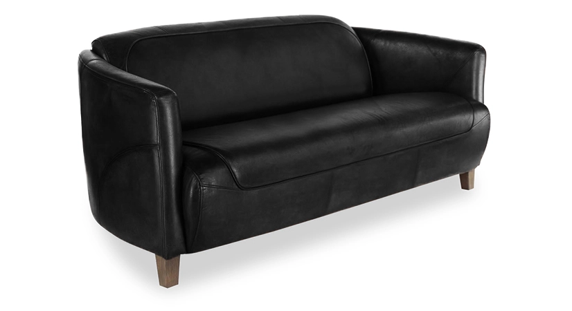 3 seater leather club sofa black 3 seater leather club sofa black