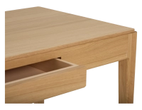 Bureau design en chêne teinte naturelle dorée L100 cm