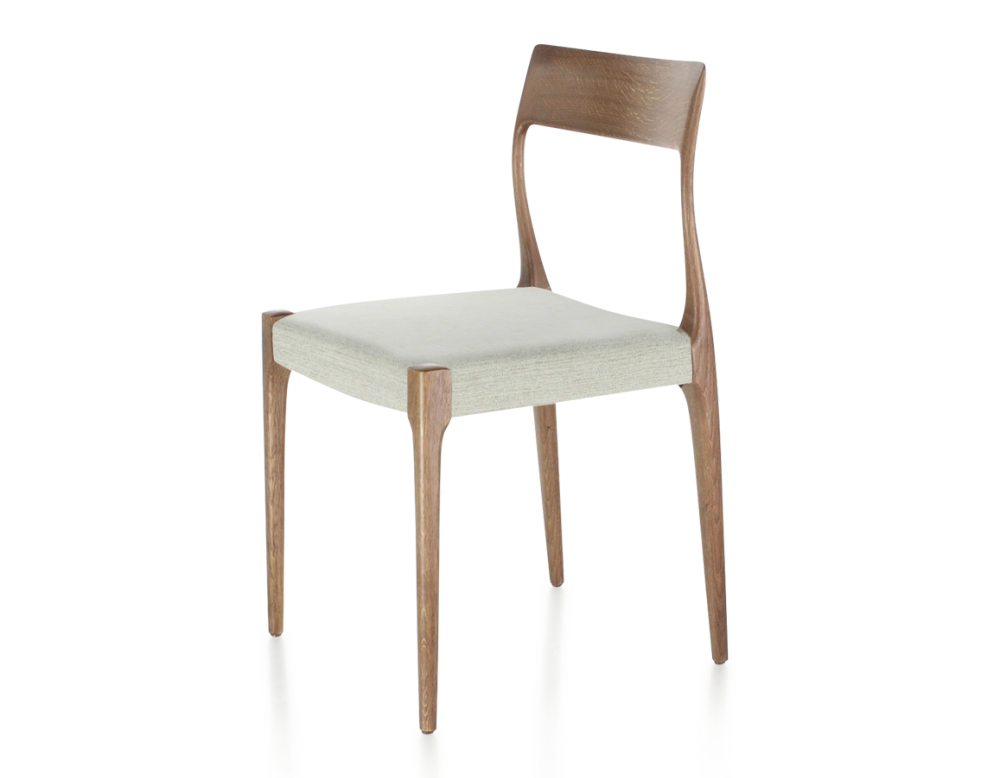 Scandinavian chair walnut-stained wood natural beige fabric seat natural wood stain burgundy fabric seat Scandinavian chair walnut-stained wood natural beige fabric seat natural wood stain burgundy fabric seat