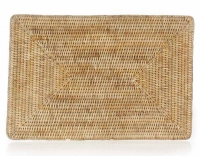 Natural rattan placemat, sold individually Natural rattan placemat, sold individually