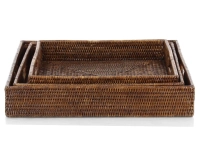 Large square rattan serving tray Large square rattan serving tray