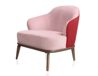 Fauteuil design tissu vieux rose et bordeaux 210x90 cm Fauteuil design tissu vieux rose et bordeaux 210x90 cm