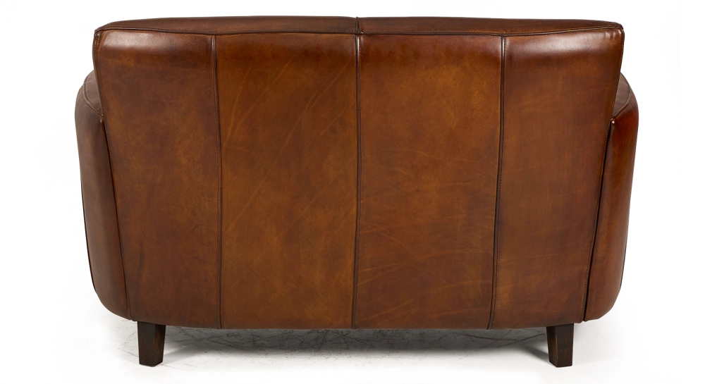 2 seater leather club sofa vintage brown 2 seater leather club sofa vintage brown