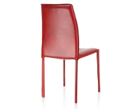 Chaise vintage cuir rouge