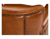 Leather club armchair light brown Leather club armchair light brown